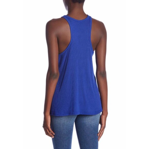 Free People Intimately Blue Swing Racerback Tank Top Beach Summer Classic Sz M - Picture 2 of 6